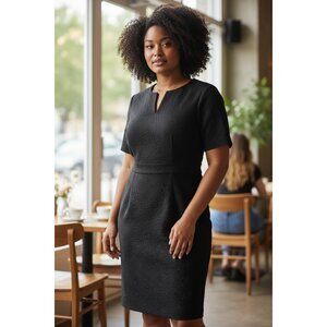 Talbots Midi Dress Black Size 14W